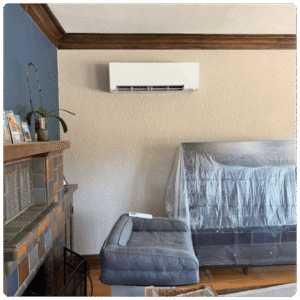 Ductless Mini Split A Guy Rounded Compressed This Ductless Mini Split Will Keep The Living Room Comfortable