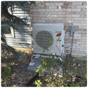 The Condenser Hooks Up To The Floor Mounted Unit Inside