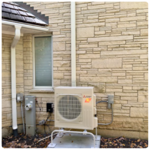 This Condenser Connects To The Mini Split Inside