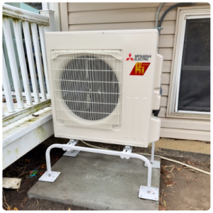 This Mini Split Hooks Up To A Condenser Outside