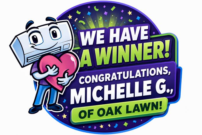 A Guy Heating and Cooling First Annual Ductless Mini Split AC Giveaway Winner